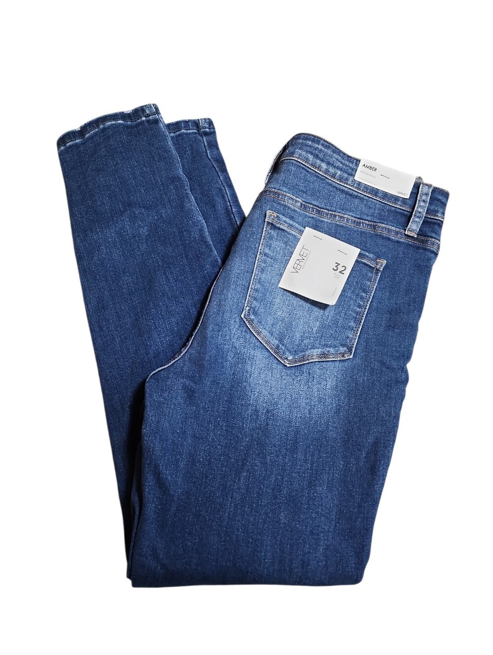 Vervet Amber Darkwash Mid-rise Skinny Jean Nwt Size 32